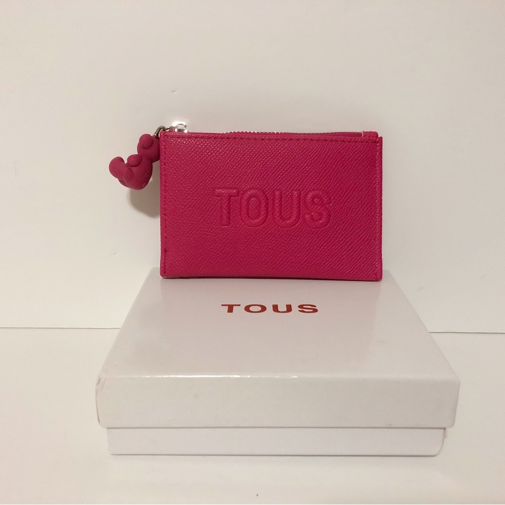 🌸New Tous Hot Pink Card Holder
